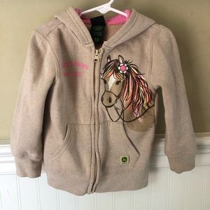 John Deere zip up hoodie